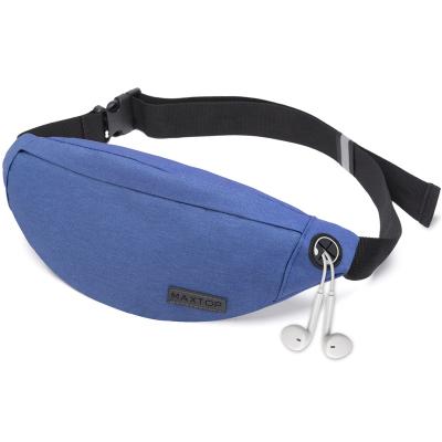 China 2021 New Water Proof Designer Custom Logo Waterproof Fanny Pack For Running And Cycling Blue Multifunctional Waist Bag Phone Bag Factory for sale