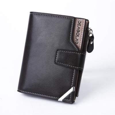 China Wholesale European Men's Wallet Factory Style RFID Multifunctional Business Mid Length Wallet Large Capacity Waterproof Wallet for sale