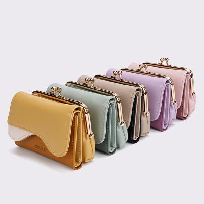 China 2021 New RFID Ladies PU Shorts Female Wallet Detachable Multifunctional Coin Purse For Shopping Traveling for sale