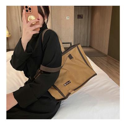 China Other 2022 Reusable Shopping Bag For Women Designer Canvas Tote Bag Oversized Fashion Non Woven Shopping Bag for sale