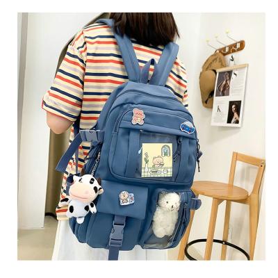 China 2022 Stylish Waterproof CIA College Laptop Bags And Covers Korean Cute Custom College Nylon Bookbag Kids Backpack Girls School Bags for sale