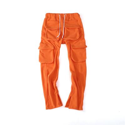 China Hot Sale Spring Anti-wrinkle Spring Fashion Men Sweatpants Solid Color Tight Leg Opening Jogging Pants Outdoor Casual Sweatpants for sale