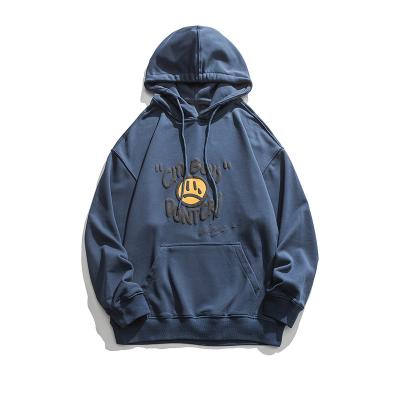 China Custom Print High Quality Print Viable Organic Cotton Heavyweight 3d Screen Blast Logo 3d Hoodie Men's Hoodies for sale