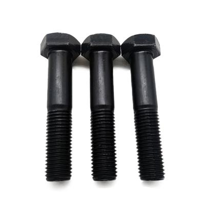 China DIN960 Hex Head Hex Bolt Carbon Steel Bolt Black Oxide Grade 8.8 Steel Bolt 45# for sale