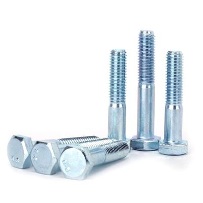 China Carbon Steel 8.8 Grade Carbon Steel Galvanized Screw Half Teeth Full External Hexagon Bolt for sale