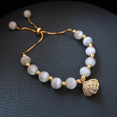 China FASHIONABLE Ladies Bracelet Adjustable Pendants Charm Bracelets Elegant Jade Crystal Women Bracelets Jewelry Fashion Beads Bracelet for sale