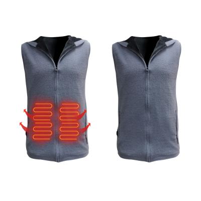 China Breathable Heated Fishing Vest Heated Vest Far Infrared Electric Heated Vest for sale