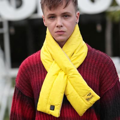 China Wholesale Three Blocks Indoor and Outdoor Temperature USB Adjustable Heating Scarf Heated Scarves Unisex Intelligent Heating Scarf for sale