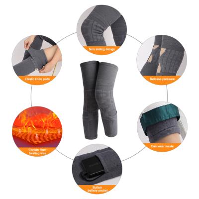 China Fast Heating Graphene Knee Pad Heated Elbow Or Knee Heater Pad Heat Wrap Joint Healthcare Knee Protector for sale