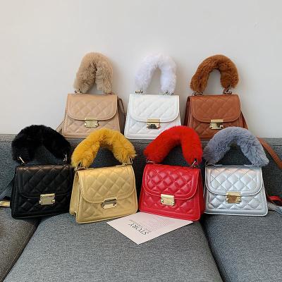 China Colorful new style fashion leather handbags shoulder bags women handbags ladies drop purses and handbags for sale