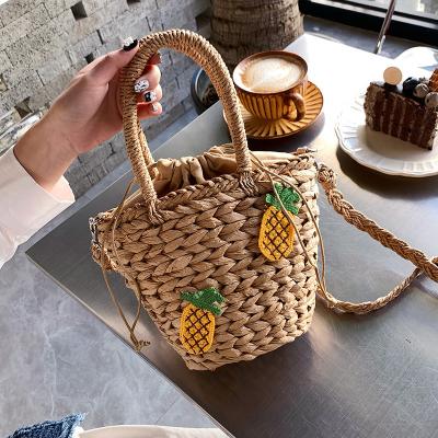 China Fashion Eco - Friendly Wholesale Summer Beach Cross - Body Straw Bags Shoulder Bag For Women Handbags Purse 2022 for sale