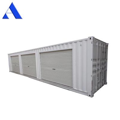 China Custom Corten Steel 40 Ft Roller Shutter Door Self Storage Insulated Shipping Container for sale