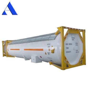 China SA612N UN T50 Compressed Liquefied Gas LPG Propane Chlorine 40ft ISO Tank Container for sale