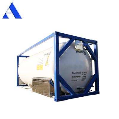 China BV LNG LO2 LN2 LAR LN2O Ethylene UN T75 Cryo 20ft ISO Tank Container for sale