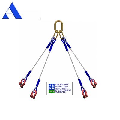 China DNV 2.7-1 Steel Standard Offshore Container Steel Wire Rope Sling Price for sale