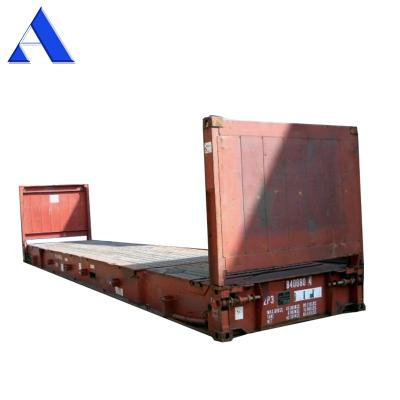 China Sea Transport Used 40 Ft Flat Rack Container for sale