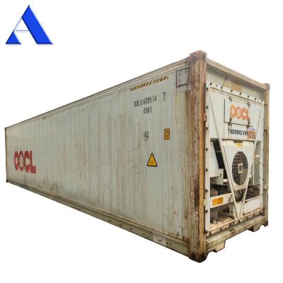 China Fruit Carrier Used Thermoking Fridge 40ft Reefer Container For Sale for sale