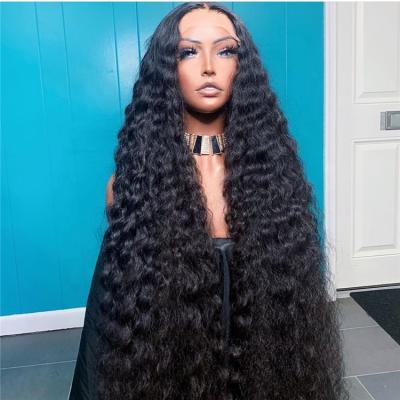 China Deep Wave 30 Inch Deep Wave Hair HD Lace Front Wigs, Brazilian Virgin Hair Wigs Seller, Raw Unprocessed Weaves And Wigs for sale