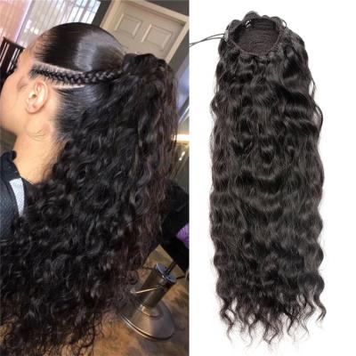 China Wholesale 10-40 Inch Silky Straight Wave Hair Ponytail, Brazilian Ponytail Hair Extensions, Raw Virgin Hair Ponytail Extension for sale