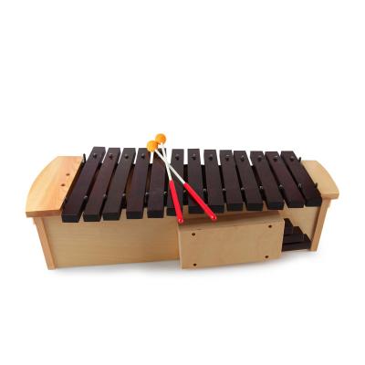 China Wooden base; alluminium keys 16 tone xylophone YHXL16A marimba xylophone instruments for sale