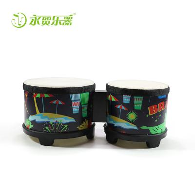 China 2020 New Arrival Sheepskin Musical Instruments Wooden Bongo Drums for sale