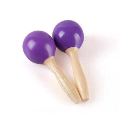 China Wholesale wooden maracas instruments wooden shaker mini juguetes De madera for sale