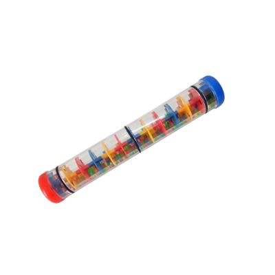 China Educational Toy New Colorful Plastic Tube Sound Toy Raining Shaker For Kids for sale