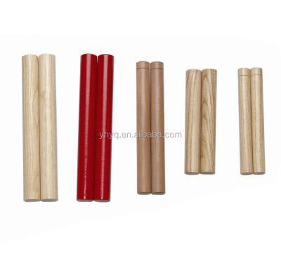 China Wooden traditional musical instrument wooden toys for kids claves for sale