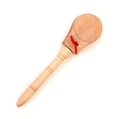 China Wooden Instrument Wooden Castanets Toy Maker Pop Clapper for sale