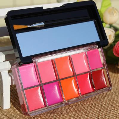 China OEM/ODM Fashion Makeup Jelly Lipstick Lasting Stain Palette for sale