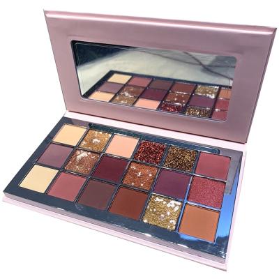 China Waterproof professional 18 color fashional eyeshadow good quality private label eyeshadow palette for girls for sale