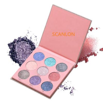 China Hot Selling High Quality Waterproof 9 Colors Glitter Eyeshadow Cream for sale