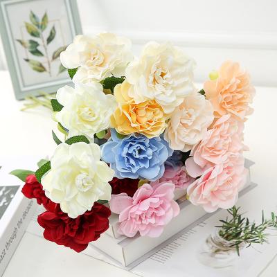 China Home Holiday Wedding Artificial Gardenia Decorative Flowers DFW-002-A Stage Decor Hot Sales Manufacturers Bouquet for sale