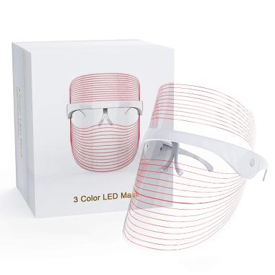 China Dye Removal LED Face Mask Light Therapy 7 Colors Light Therapy Photon Beauty Device For Facial Rejuvenation Wrinkle Reduction for sale