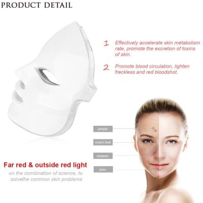 China Dye Removal Mode Led Face Mask Led Light Face Mask For Removing Acne Home Light Therapy Care Facial Mask for sale