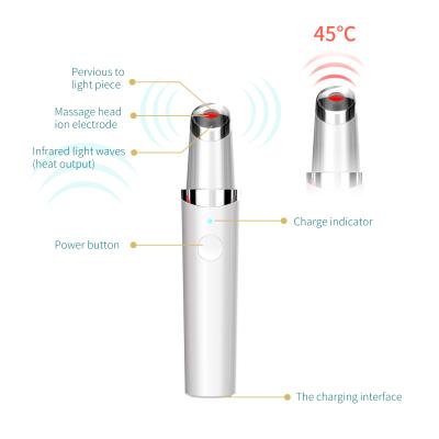 China Skin Tightening Electric Vibrating Eye Massager Pen Eye Massager Roller For Skin Tightening for sale