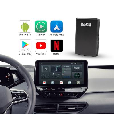 China New Car Multimedia Box 4g+64g Car Radio Box China-chic CarPlay Android AI Wireless CarPlay Adapter Android Auto for Universal for sale