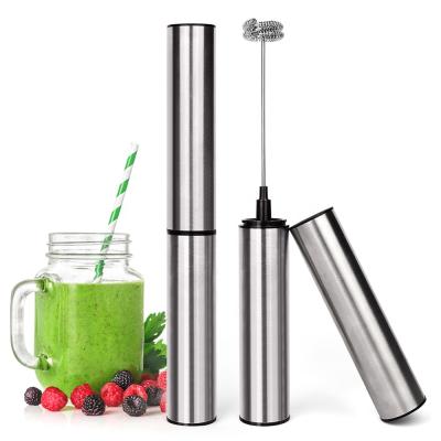 China Sustainable Refilling Time 1.5H Coffee Handheld Electric Rechargeable Stirring Milk Frother for sale