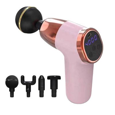 China Mini Massage Gun With USB Professional Muscle Tissue Electric Body Fascia Deep Fill Massager Gun 2022 New Design for sale