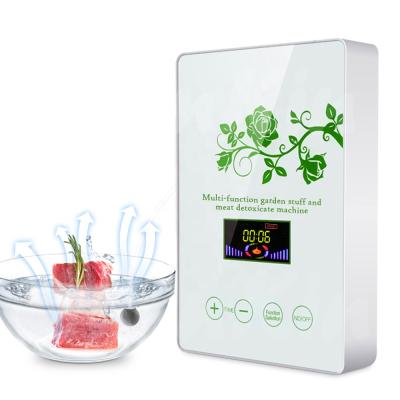 China Intelligent Ozone Sterilizaton Tempered Glass Panel Fruit and Vegetable Detox Washing Machine for sale