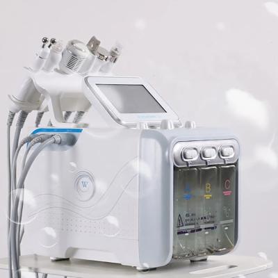 China Oxygen Cleaner Jet Peel Hydra Dermabrasion Beauty Salon 6in1 Beauty Oxygen Pigment Removal OEM Logo H2O2 Small Bubble Face Hydrogen Machine for sale