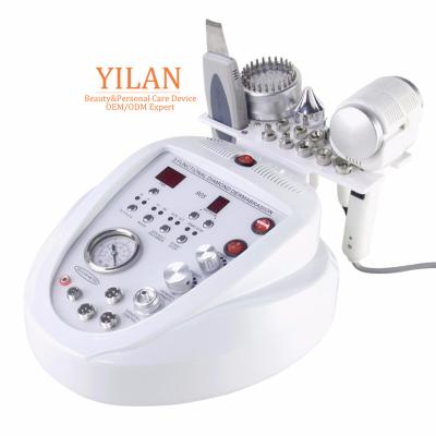 China Exfoliators 5 in 1 Facial Scrubber Ultrasound Facial Skin Beauty Device Diamond Microdermabrasion Dermabrasion Machine for sale