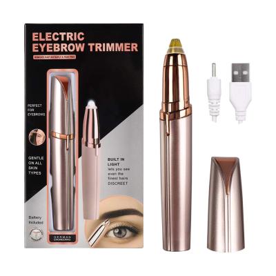 China Eyebrow Epilator Facial Trimmer Mini Shaver Razor Portable Shaving Mini Painless Best Beauty Tools Portable Electric Eyebrow Hair Removal Face for sale