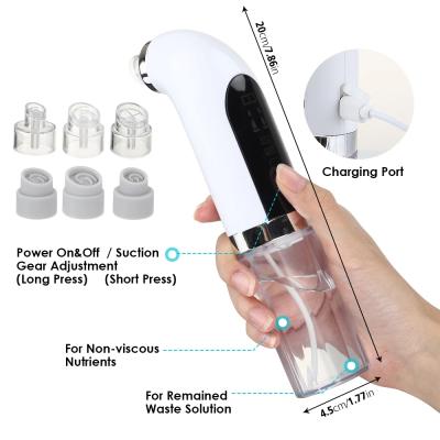 China USB Electric Rechargeable Acne Treatment Small Bubble Nose Pore Remover Blackhead Remover Vacuum With Water Tank for sale