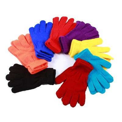 China Simple Wholesale Warm Stretch Comfortable Magic Hand Unisex Winter Knitted Gloves for sale