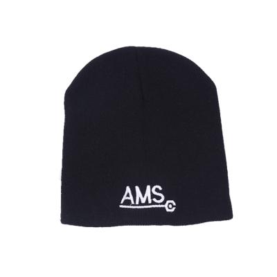 China New Fashion JOINT Wholesale Black Knit Beanie Winter Logo Embroidered Hats Fisherman Beanie for sale