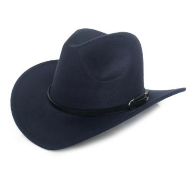 China Wholesale Western Cowboy Hat Men Lady Character Felt Cowboy Hats for sale