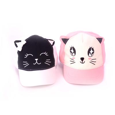 China Lovely Ear COMMON Design Animal Sport Custom Baseball Caps For Girl for sale