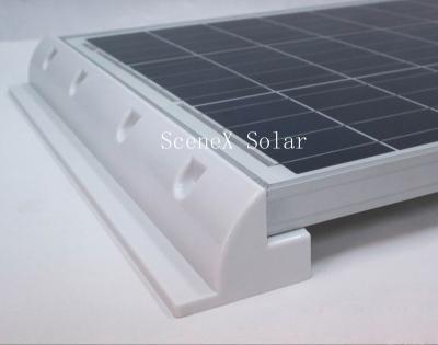 China Drill-free Secure to Mount RV Caravans Long Side white/black  ABS Bracket for Solar Panel Mounting System for sale