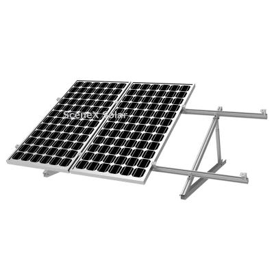 China Easy and secure to Install OEM Triangle  fold Solar Panel Mounting bracket Easy install adjustable 10-60 degrees angle for flat roof solar mounting system for sale